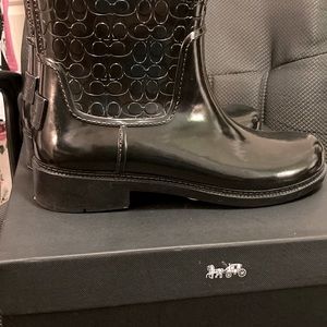 Coach rain boots